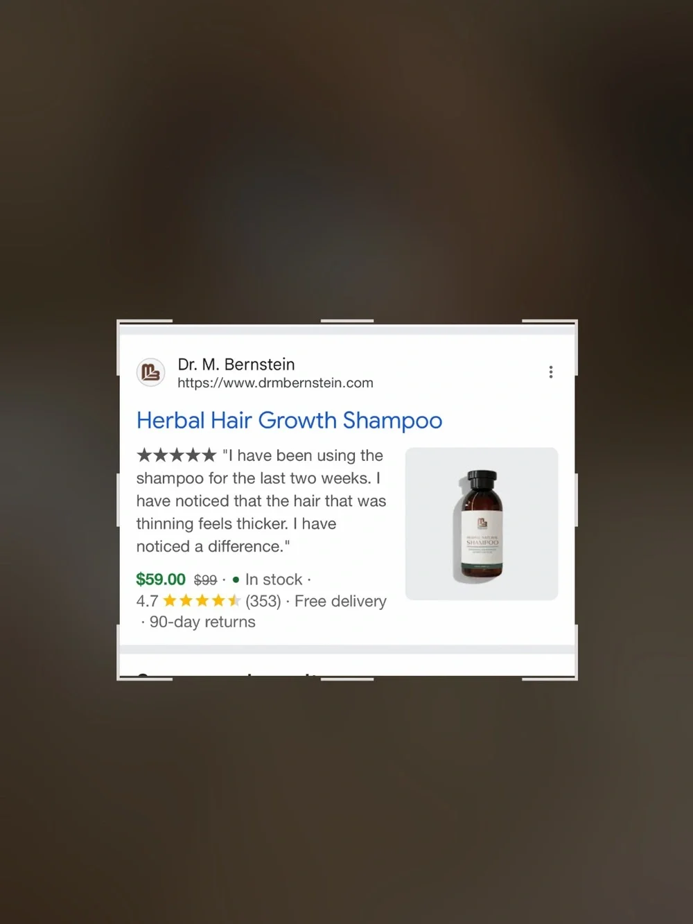 Herbal Natural Shampoo - White & Green